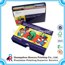 Children game card deck,kids flashing card game printing